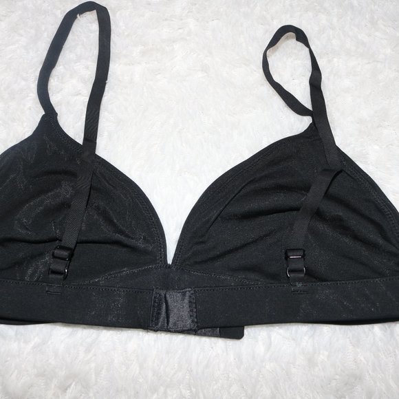 MeUndies NWOT lot of 2 black triangle bralettes new never worn both are … - Picture 3 of 3